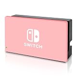 Dlseego Switch ドックカバー Switch対応 ドックカバー ニンテンドースイッチドックカバー switch ドック ケース Switch充電ドック対応カバー NS対応 PC素材 全面保護 薄型 キズ防止 取り付け簡単 防塵 防汚 ピンク