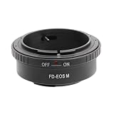 Toileum FD-EOS Mマウントアダプターリング キヤノンFDマウントレンズに対応 キヤノン EOS EF-Mマウントカメラボディーに対応 EOS M50 Mark II/M200/M6 Mark II/M50/M100/M5/M2カメラ用アダプターリング 無限遠実現 マニュアルフォーカスレンズアダプターリング(FD-EOS M)