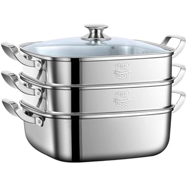 Amazon｜遠藤商事 業務用 角蒸器 42cm 2段 21-0ステンレス 日本製 