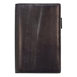 バイブルサイズ システム手帳 ブライドルレザー リング径15mm【ブラック】 JPB-1015-NV