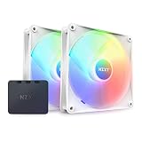 NZXT F140 RGB CORE TWIN PACK & RGB Lighting Controller [White] PCケースファン RF-C14DF-W1 FN1926