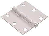 The Hillman Group 852836 3" Residential Door Hinge - Square Corner - Removable Pin - Full Mortise - 