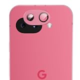 Podick カメラフィルム Google Pixel 9a用 カメラ保護 9H強化ガラス アルミ合金 グーグル ピクセル 9a カメラカバー 全面保護 キズ防止 耐衝撃 高透過率 黒縁取り 露出オーバー防止 飛散防止 気泡ゼロ 極薄 レンズカバー プロテクター (ピンク)