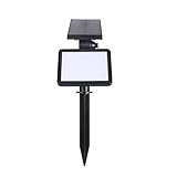 ソーラー led ガーデンライト 光センサー 夜間自動点灯 電池不要 角度調整可能 高輝度 48LED 壁掛け 玄関 庭先 車道 歩道 芝生 防犯照明 アウトドア 完全防水 一年保障付き