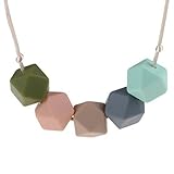 Kitdine Star Chewable BPA Silicone Baby Teething Necklace for Mom and Baby (Sky Blue Star) by Kitdin