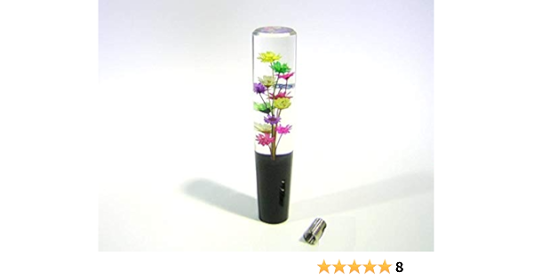 スリム水中花シフトノブ 150ｍｍ 定番のフラワー入りクリスタルノブ少し細めの太さ30ｍｍf 口径変換ネジ付 10 12 1 25 Diy 工具 ガーデン Amazon