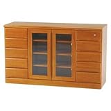 ワイドテレビ台/テレビボード 【ハイタイプ】 木製 幅120cm 扉/鍵付き MTV-6085【代引不可】