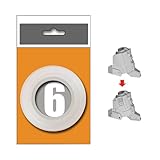 TVETE 筋彫り テープ スジボリ ガイドテープ 筋彫り ガイド ガイドテープ 透明 硬い スジボリ用 フラット 曲表面 硬質 プラモデルツール ホビー用ツール 位置決め すじぼり 改造ツール モデルツール (6mm)