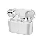 LIVIL audio 完全ワイヤレスイヤホン LIV110 連続再生約10時間 防水仕様IPX5 専用ケース付属 Bluetooth 5.0 (スノーホワイト)