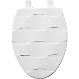 メイフェア22eca 000シェルSculptured Molded Wood Toilet Seat Featuring Easy Clean &変更ヒンジ、sta-titeシート固定システム、ラウ