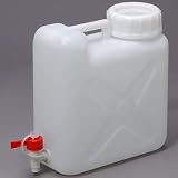 瑞穂化成工業 扁平缶広口 ケミカルコック付 10L 0316