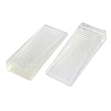 SODIAL(R) ゴム　ホーム　オフィス　ドアストッパージャムブロック　安全ウェッジ　2件　白