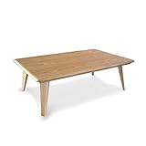 座卓 CRESSONクレソン 120cm 長方形 幅120cm 奥行75cm 高さ38cm タモ突板 ナチュラル 長方形 座卓 ヒーターなし 洋室 和室に合う座卓 レトロ 北欧風ジャパニーズデザイン リビングテーブル 和ジャパニーズモダン 