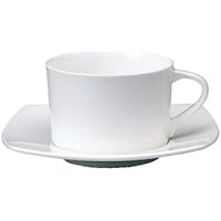 NARUMI(ナルミ) カップ ソーサー スタイルズ(Styles) ホワイト 240cc ティーコーヒー兼用 電子レンジ温め 食洗機対応 50481-21521