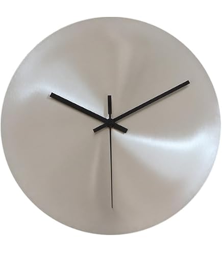 Amazon.co.jp: 壁掛け時計 おしゃれ ステンレス シルバー 20cm×20cm