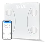 体重計 体脂肪計 Bluetooth スマホ連動 ヘルスメーター 2025最新 体組成計 高精度 軽量収納 日本語APP ボディスケール