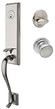 Copper Creek MG4610xHK-SS Morgan Front Door Handleset with Heritage Knob Interior Assembly in SS by 