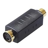 KAUMO S端子 RCA端子 変換アダプタ （S端子メス/RCA端子メス 白色）