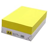 カラーコピー用紙 イエロー A4 500枚