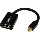 StarTech.com Mini DisplayPort - DisplayPort 変換アダプタ/15cm/ディスプレイポート 1.2/4K60Hz/mDPオス - DPメス MDP2DPMF6IN
