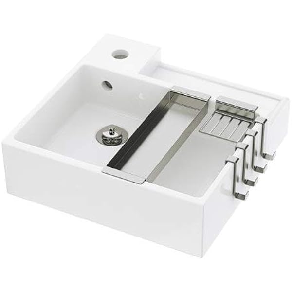 Amazon Co Jp Lillangen リルオンゲン シングル洗面ボウル ホワイト 101 793 18 Diy 工具 ガーデン