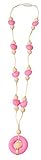 MyBoo Autism/Sensory/Teething Chewable Round and Heart Beaded Necklace - Pink/White by MyBoo