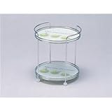 強化ガラス製テーブルセンター2段