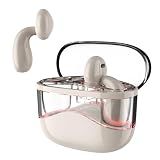 【2025音質向上版 Bluetooth5.4】SLuB ワイヤレスイヤホン ブルートゥース イヤホン Hi-Fi音質 ENCノイズキャンセリング タッチコントロール 自動ペアリング 左右分離型 片耳/両耳モード 3.3g軽量 快適装着感 防水 ランニング スポーツ イヤホン 通勤/通学/WEB会議に適用 iPhone/Android対応（ベージュ）