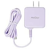 mitas Type-C ACアダプター 折りたたみ式 プラグ一体型 急速充電器 ケーブル1.5m USBタイプC Android 最大出力2A コンセント 旅行 出張 PSE認証正規品 ホワイト ER-TCAC2A (ライラック)