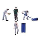 Hellery 全3選択 1/64 ジオコレ 情景コレクション ザ・人間 ジオラマ用品 シーンアクセサリー - グレー