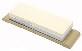 High Quality Suehiro Japanese Sharpening Stone, Dual-sided #1000 and #3000 Grit with Rubber Base, Me