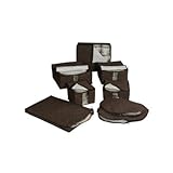 Richards Homewaresマイクロファイバー8 Piece Dinnerwareストレージ – ブラウン