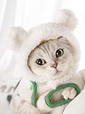 Bule Maple 猫 かぶりもの 被り物 帽子 コスプレ 犬 (白クマ)