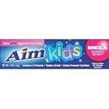 Aim Kids Toothpaste Mega Bubble Berry 2-pack - 4.8 Oz Each [並行輸入品]