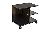 アウトレット　サイドテーブル キャスター付　ブラック　 CG-01BK