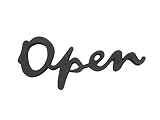 ドゥーブジャパン 欧州金物 サインプレート OPen BK ブラック SL160BK 1個