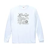 [apricot] バスケットボール ドライシルキータッチ ロングスリーブ Tシャツ BA802 M ホワイト×シルバー