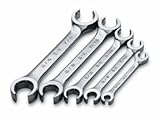 SK Hand Tool 87212S Offset Flare Nut Wrench, 3/8 x 7/16-Inch, Full Polished Finish [並行輸入品]
