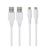 3DS 充電器 3DS USB 充電ケーブル( 2本セット/1.2m) New3DS/ New3DSLL /3DS /3DSLL/ i2DS /DSi /DSiLL/2DS兼用 USB充電ケーブル ホワイト