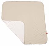 minimynimo リバーシブル アフガン (おくるみ) ベージュ+バニラ