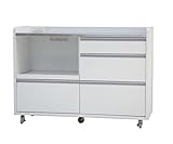 大川家具 GART カウンター パレス 120cm幅 ホワイト