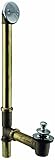 22-Inch 17-Gauge Brass Twist and Close Drain, Polished Chrome [並行輸入品]