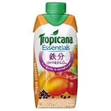 キリン トロピカーナ エッセンシャルズ 鉄分 330ml紙パック×12本入×(2ケース)