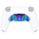 eXtremeRate RISE&RISE4リマップキットをRISE4 RMBキットに変更します、ps5コントローラー全モデルに対応用リアル金属ボタン(RMB)バージョンK1 K2 K3 K4背面ボタンハウジング＆リマップPCBボード【メタリックグリーンブルーパープル】