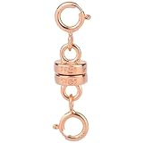 [FUPUTWO] ネックレス ブレスレット 留め具 アジャスター クラスプ 金具 シルバー 925 (ピンク)