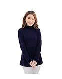 ナナコレクション Nana_Collection 冬 ロング Tシャツ ロンT タートルネック 無地 裏起毛 レディース あったか 暖かい 長袖 シンプル...