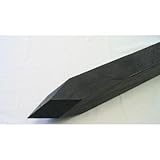 大研化成工業 融雪器具 樹脂製杭 角杭:50×50×750mm 16本入り 穴:あり ブラック