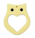 Gemini Fairy Lovely Owl Design Silicone Baby Teether Chewable BPA Free Silicone Teething Toy (Yellow