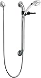 Delta Faucet RPW324HDF Single Function Hand shower with Grab Bar and Elbow, Other Finishes [並行輸入品]