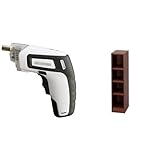 『電動ドライバー 充電式 RD110-W ホワイト』と『ラック スペースフィット 幅20×奥行29×高さ90cm ウォールナット S-SFR9020』のセット